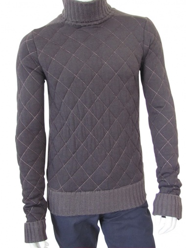 Alberto Incanuti Quilted Turtleneck Sweater