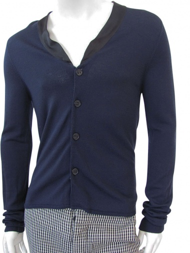 Alberto Incanuti Cardigan con revers satin