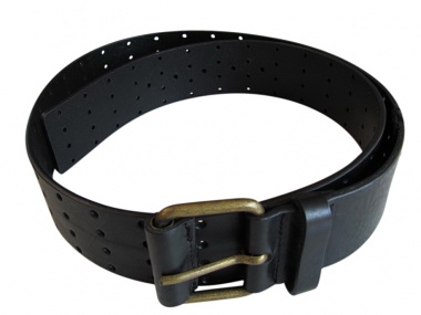 Angelos-Frentzos Perforated leather belt  