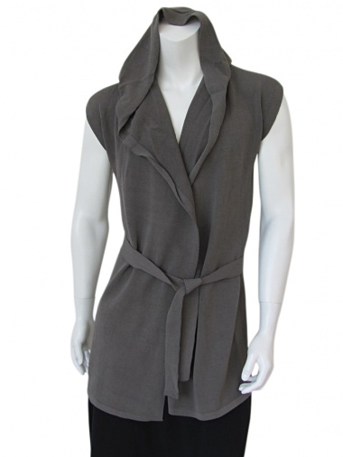 Lumen et umbra Gilet con Cappuccio