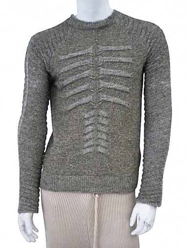 Domingo Rodriguez Roundnecked jumper with pies on the sleeves