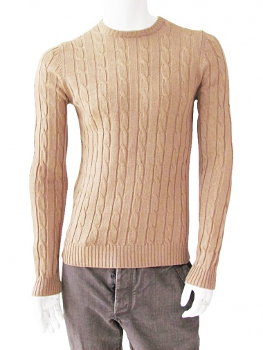 T-Shirt Cable-Knit Sweater