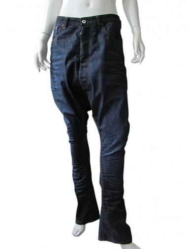 Vic-Torian Washed-out dark blue jeans