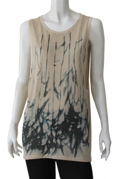 Nicolas & Mark Sleeveless branch print shirt 