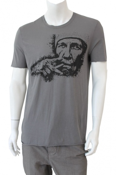 Nicolas & Mark T-shirt cigarette printing