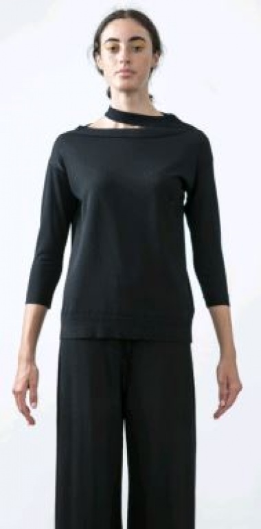 L.V..N Liviana Woman Maglia due colli