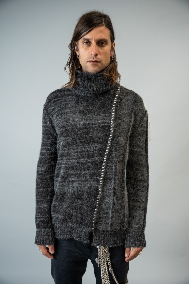 Marc Point Alpaca Wool highneck pullover