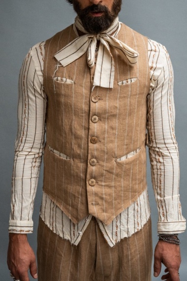 Marc Point Pinstripe vest